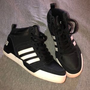 Black Adidas High Top Sneakers